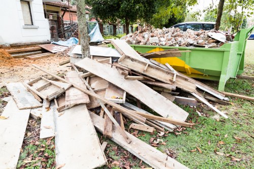 Workers preparing for a house clearance job